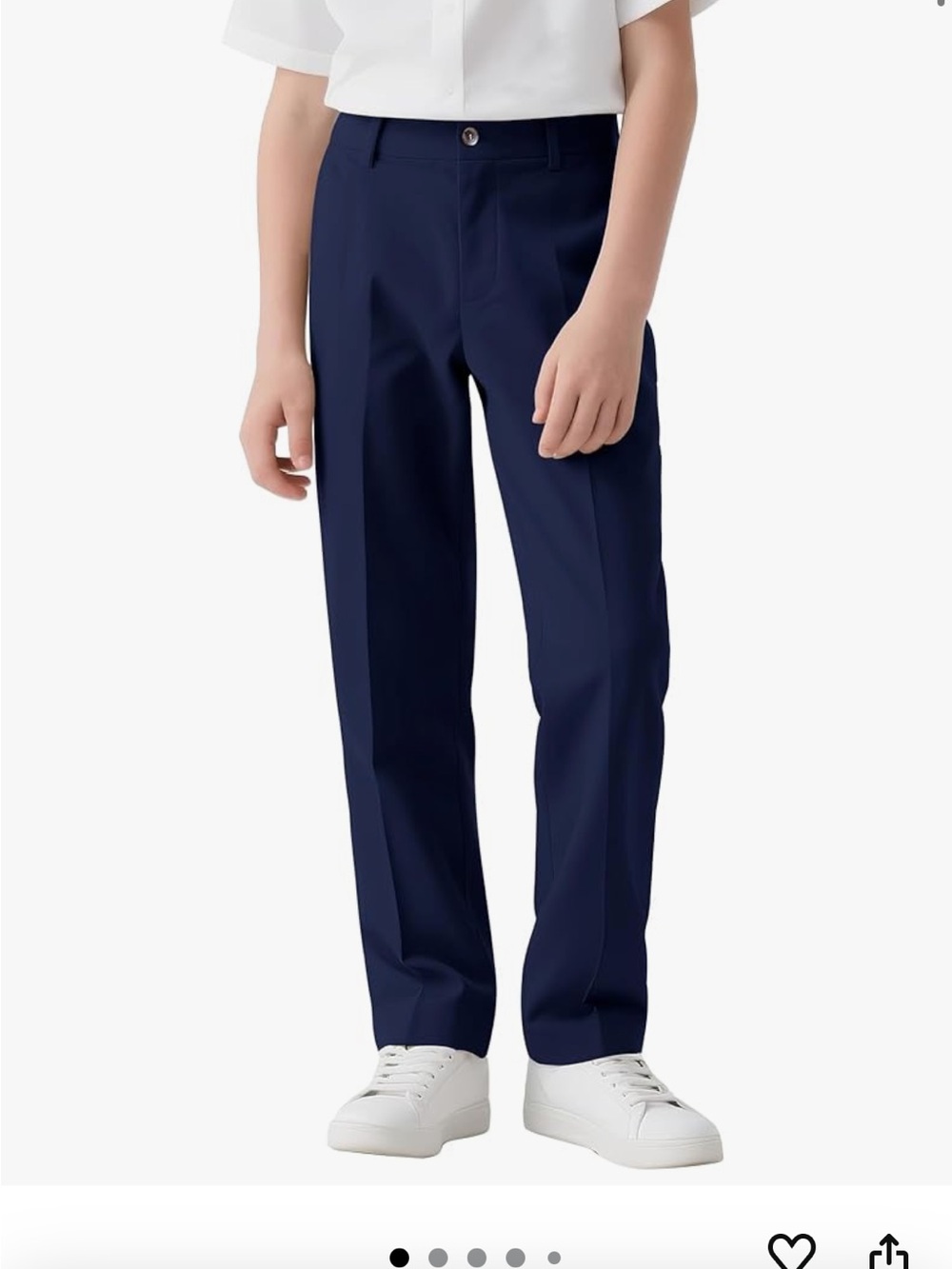 Classic Straight-Leg Navy Dress Pants/Boys navy golf pants